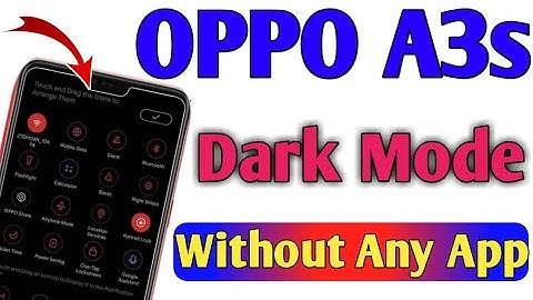 Oppo A3s Android phone.||How to use dark mode in android?|| (Without Any App)