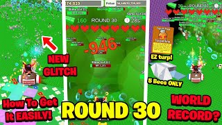 How I Got ROUND 30 In Retro Swarm Challenge! (new glitch + turpentines FAST) (Bee Swarm Simulator) screenshot 1