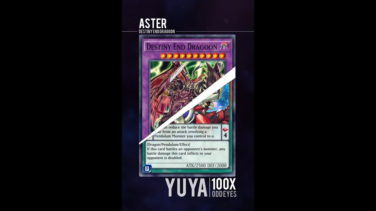 Yugioh Duel Links - Aster, Show me Your Destiny End Dragoon x 100 Summon  Odd-Eyes