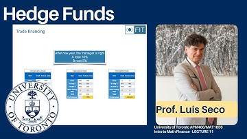 Hedge Funds - Lecture 11 APM466/MAT1856
