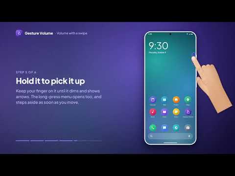 Volume with a swipe | Gesture Volume tutorial 2
