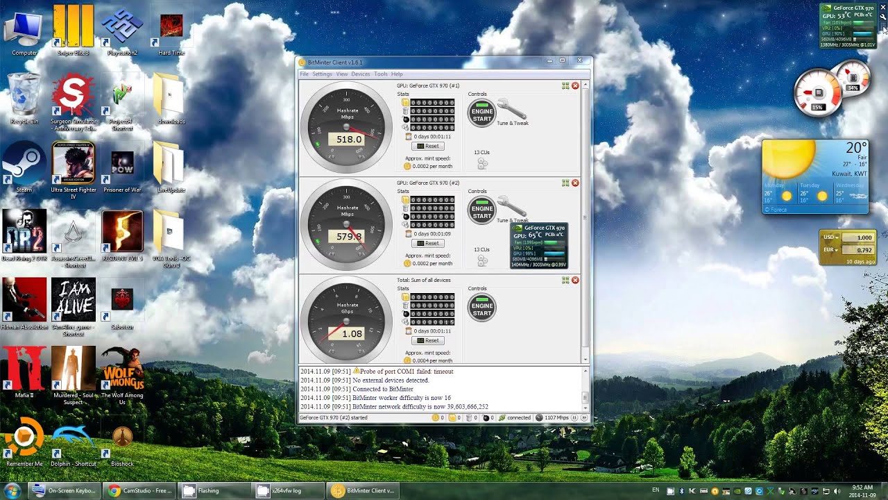 Mining With Gigabyte Gtx970 2-Way SLI