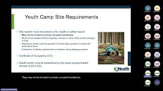 Youth Camp Safety (NJAC 8:25) – 100-Level Camp Operator Training