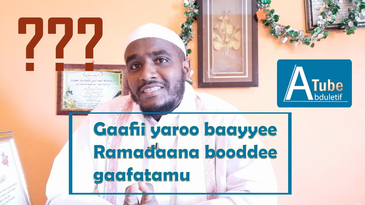 osoo qadaan sooma ramadaanaa narra jiruu shawwaala soomuu nan danda'aa??