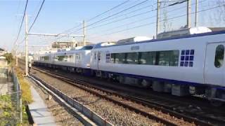 神！新型２７１系特急はるか ３＋３両6両編成　JR阪和線試運転！通過　鳳駅付近　ミュージックホン・警笛軽く2発　iPONE5S