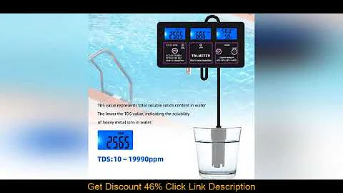✓ YIERYI NEW PH EC TDS CF RH TEMPERATURE 6 IN 1 ONLINE WATER QUALITY MONITOR PH METER MULTI-PARAMET