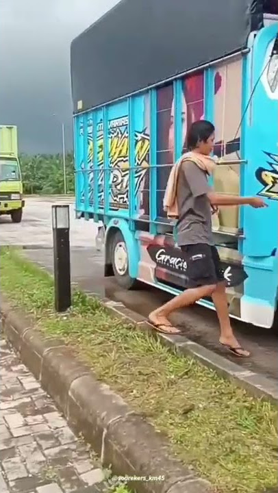 sorry wa truk canter oleng