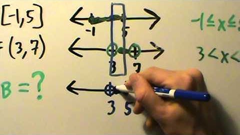 Intermediate Algebra - Intersections of Intervals - Example 1