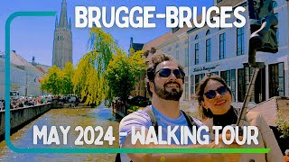 Brugge Bruges 🥰 Walking tour in Belgium's most beautiful city centre 🤳 May 2024
