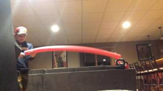 epic pool noodle sword fight