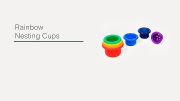 Meet the Montessori Rainbow Nesting Cups from Monti Kids