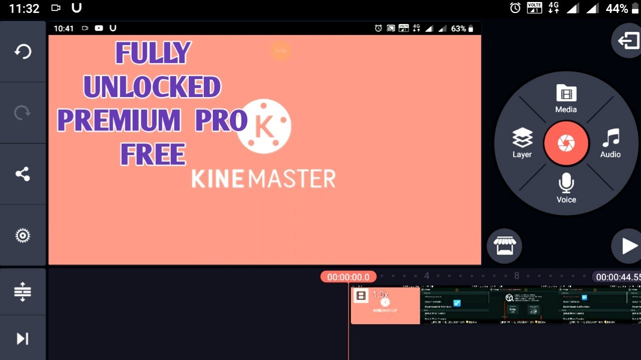 Fully unlocked kinemaster premium version for free