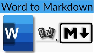 How to Convert a Word Document to Markdown for Free using Pandoc