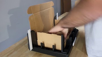 How to Fold Your Cardboard Shipping Mailer Boxes Using the Easy Fold Fixture - Box Folding Tool