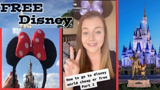 Information Disney Hacks to get FREE Disneyland and Disney World Park Tickets | Tik Tok Compilation Update