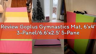 Review Goplus Gymnastics Mat, 6'x4' 3-Panel/6.6'x2.5' 5-Panel Folding Tumbling Mat w/Carrying Handle