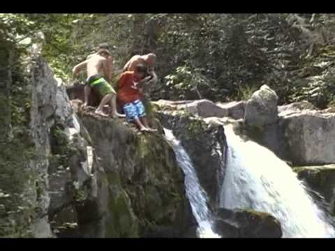 Young warriors jump Abrams Falls in Cades Cove