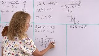 How to divide decimals by decimals - simple explanation and why it works