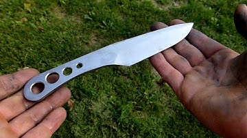 How to make a simple THROWING KNIFE // Dobókés
