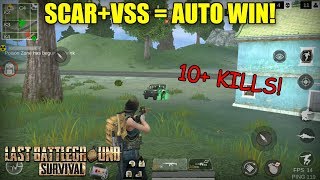 SCAR+VSS AUTO WIN - Last Battleground Survival Solo Gameplay | 10 Kills screenshot 4