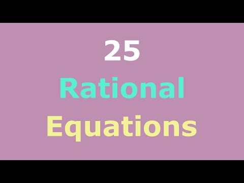 25 Fully Solved Rational Equations | Inequalities | Word Problems
