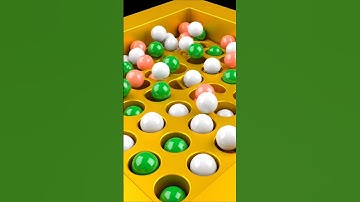 Into The Grid Colorful Balls Drop #satisfying #balls #smile #3danimation #simulation #sound