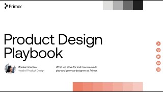 Primer's Product Design Playbook