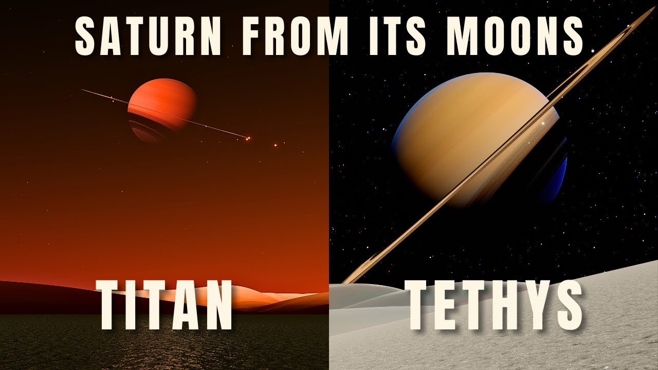 What Does Saturn Look Like From Its Moons