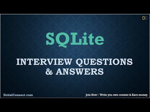 SQLite Interview Questions and Answers