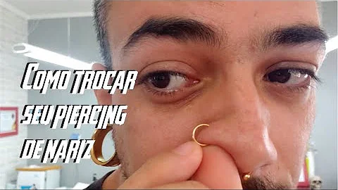 Como fechar o piercing do nariz?