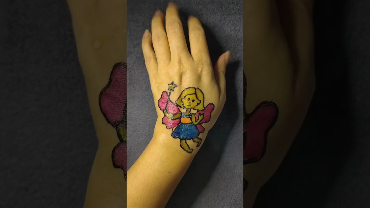 Cute Angel 😇 💃🏻👼🏻  Fairy magical floating pen tattoo art sticker 