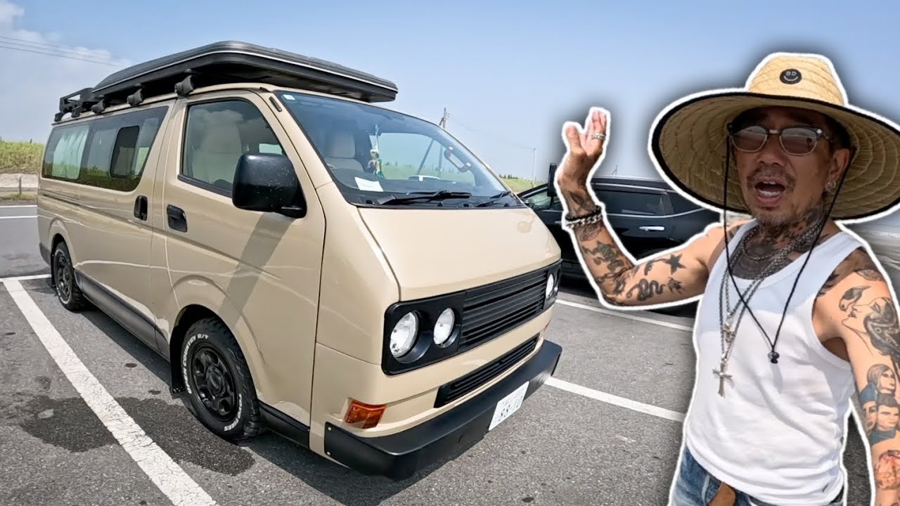 今まで見たハイエースの中で一番イケてる一台を見つけた！【サーファーの愛車紹介】