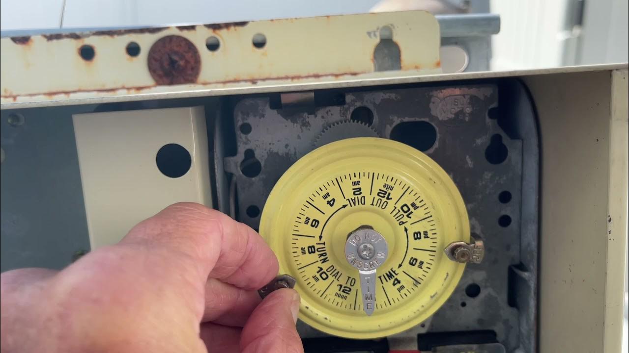 How to reset start and stop times on Pool Filter Timer YouTube