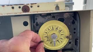 How to reset start and stop times on Pool Filter Timer