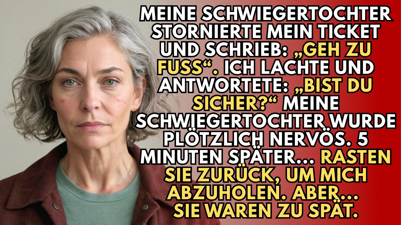 Ich stand mit einem Koffer am Frankfurter Flughafen, als mein Handy vibrierte. Meine Schwiegertochter Bianca hatte gedroht, mich von ihrem Leben auszuschließen, wenn ich ihr den Wintergarten nicht...