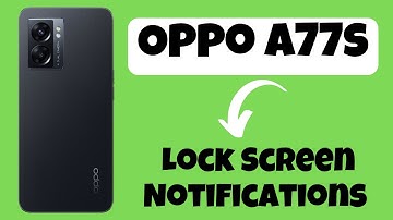 Oppo A77s Lock Screen Notifications Settings | Hide Notification content hot 12 pro