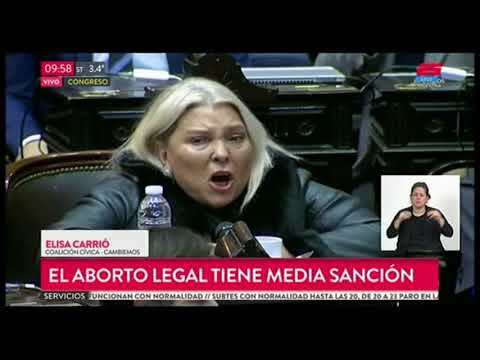 Carrió dijo que no opinó del aborto para preservar a Cambiemos