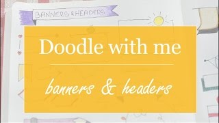 Doodle with me | Banners &amp; Headers