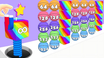 Happy Cubes 2048 - jelly run 2048 🆚 merge watermelon run 2048 Gameplay part #36