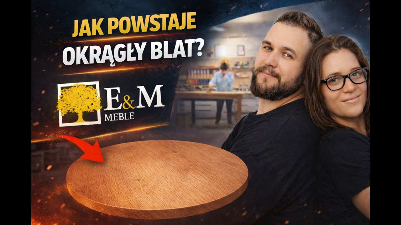 Tak powstaje okrągły blat OD PODSTAW | Praca w stolarni