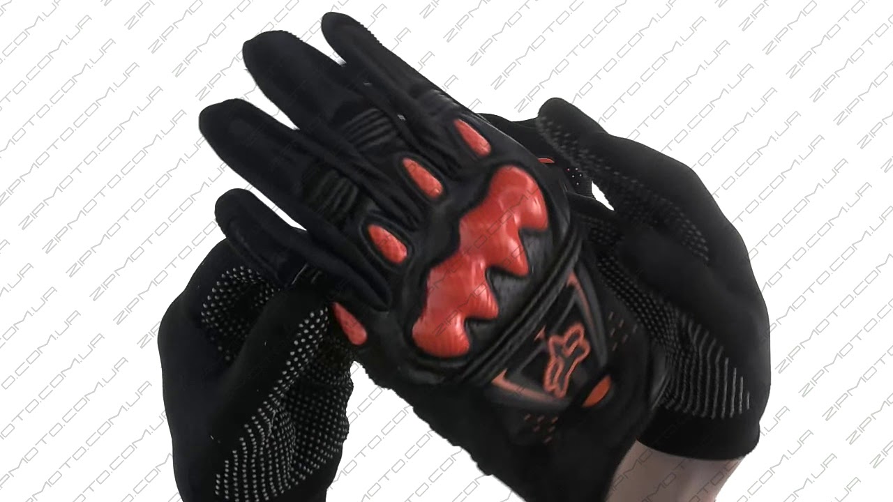 Перчатки   FOX   BOMBER   (mod:055, size:L, черно-оранживые)...