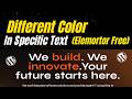 Change the Color of Any Specific Word in Elementor Text 🔥 | Step by Step Guide