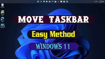 Move taskbar anywhere [ easy method ] | How to move Taskbar Top Left Right Bottom in Windows 11 |