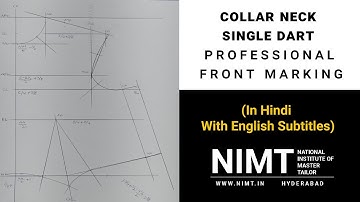 Collar Neck Front Drafting (Hindi) (with English Subtitles) | NIMT | Blouse Guru™