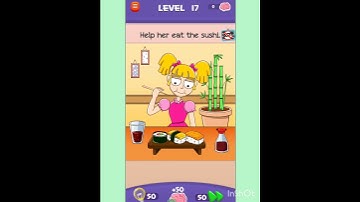 Braindom 3 level 17 Help her eat the sushi