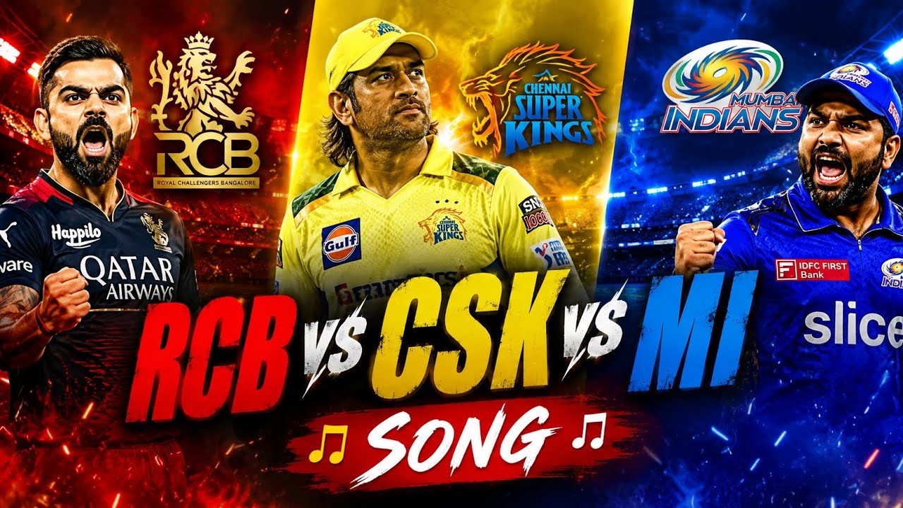 RCB ❤️ CSK 💛 MI 💙
IPL ki sabse legendary rivalry ab ek pow