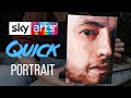 Alla Prima Self-Portrait ⏰ Fast and Effective Oil Painting Technique (Sky Arts Portrait Artist)