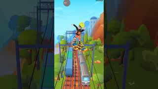 Playing Subway Surfers naruto screenshot 4