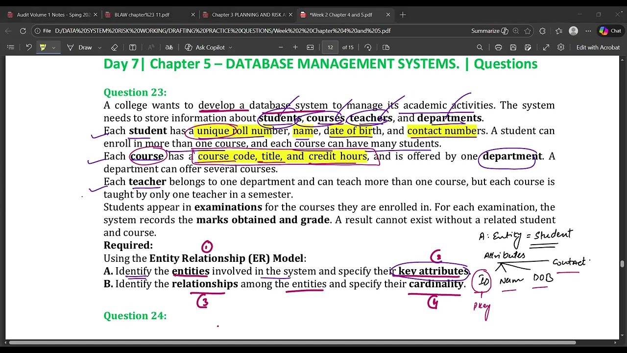 Day 7 | Question 23 | Chapter 5 | DBMS