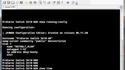 How to Configure SNTP on HP ProCurve Switches